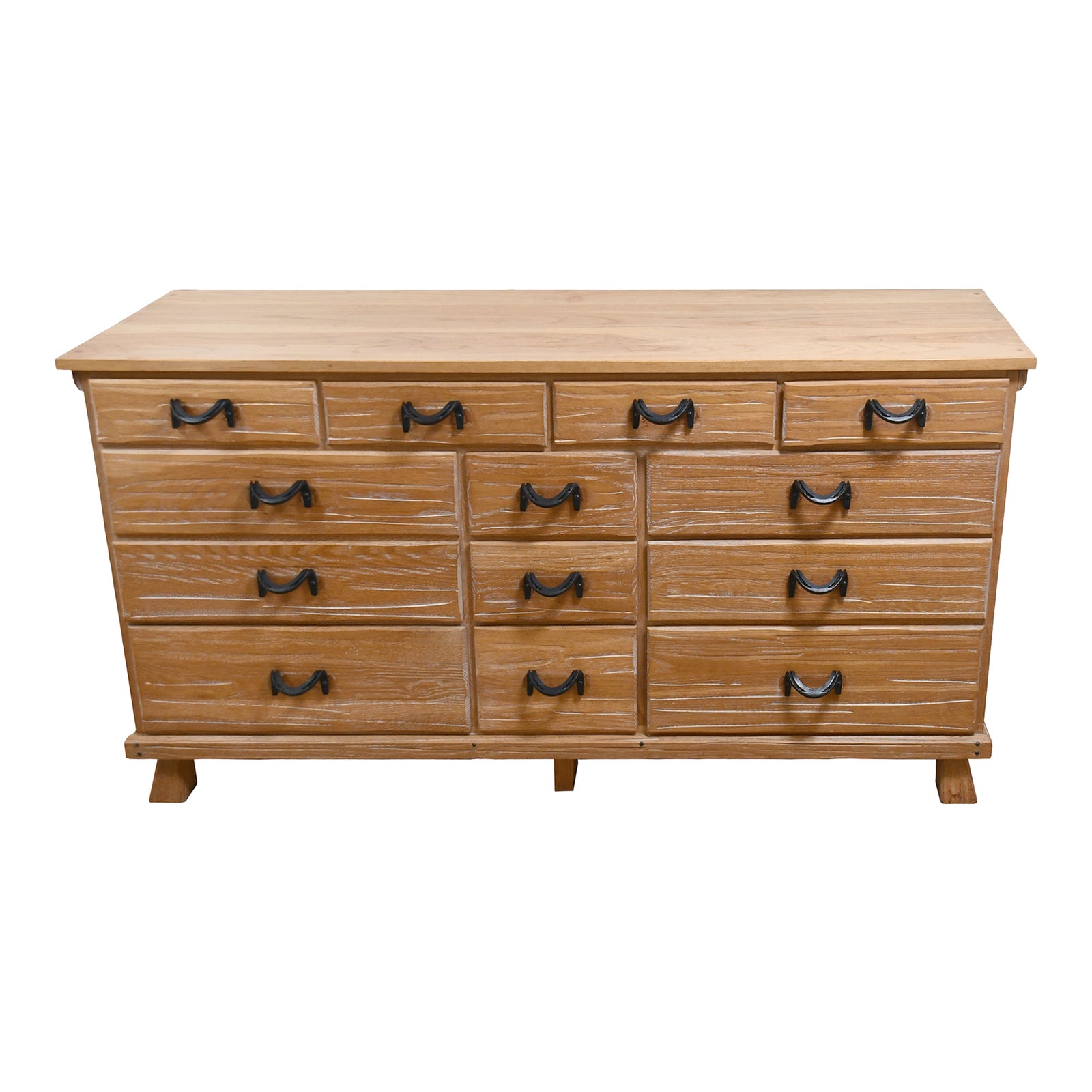1960s A. Brandt Ranch Oak 13-Drawer White Oak Dresser | Chairish