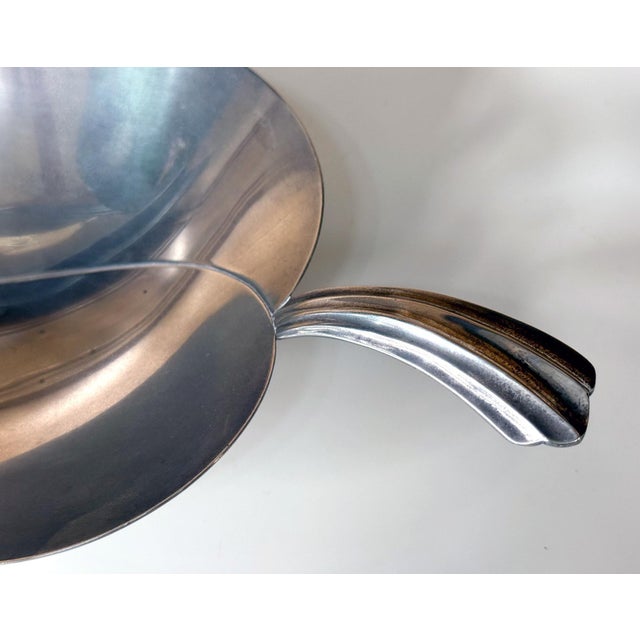 Contemporary Late 20th Century Sterling Silver Tray in Leaf Form by Tiffany & Co. For Sale - Image 3 of 16