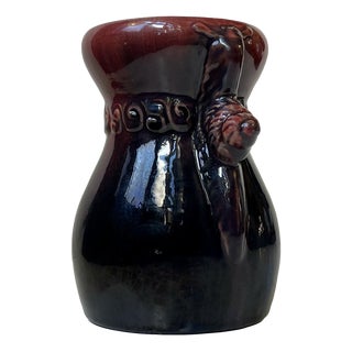 Art Nouveau Glazed Vase with Snail by Daniel Andersen for Michael Andersen, 1890s For Sale