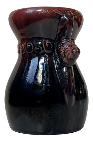 Art Nouveau Glazed Vase with Snail by Daniel Andersen for Michael Andersen, 1890s