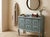 Wood Distressed Pale Blue Curved Legs 6 Drawers Dresser Credenza Side Table For Sale - Image 7 of 16
