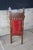 Mid 20th Century Mid 20th Century 2 Victorian Gothic Revival Walnut Carved Throne Chairs Tufted Red Velour Pair For Sale - Image 5 of 12