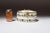 German Art Deco Ceramic and Brass Biscuit Tin With Geometric Motif For Sale - Image 10 of 18