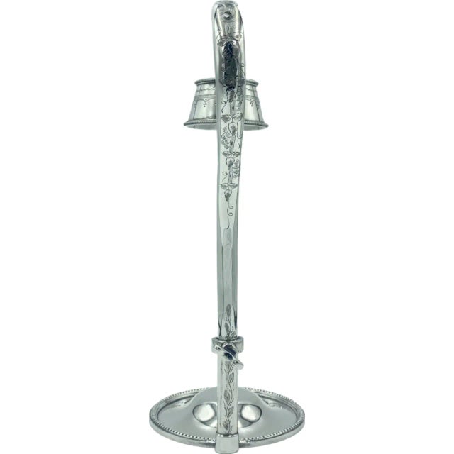 1920s William Hutton & Son Silver Plate Wine Champagne Bottle Pourer Server For Sale In Washington DC - Image 6 of 13
