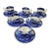 Copeland Spode “Tower” Blue Transferware Demitasse Cups, Set of 6, Espresso For Sale