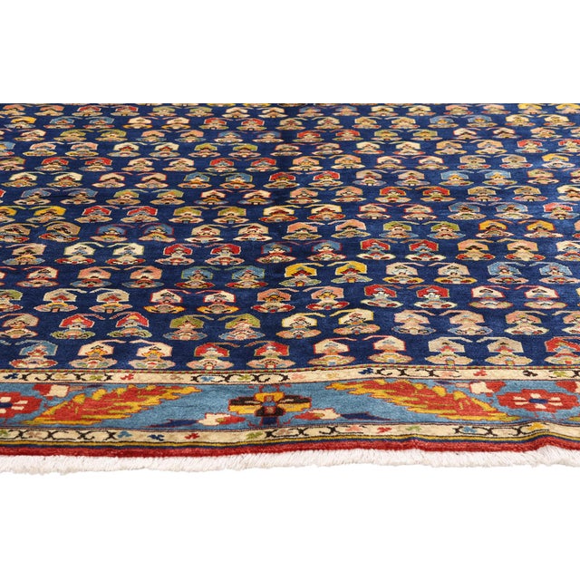 Vintage Persian Malayer Rug, 06'11 X 07'09 For Sale - Image 4 of 10