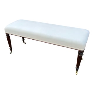 Victorian Mahogany Stool, 1890s For Sale