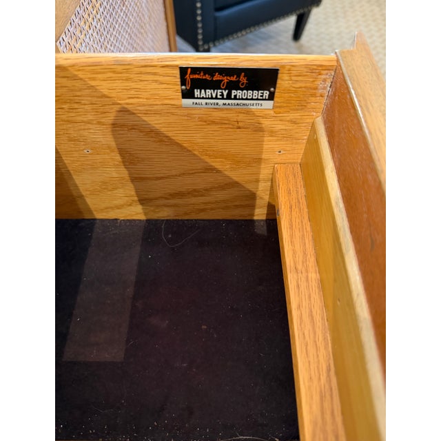 Mid-Century Modern Harvey Probber Mahogany and Cane Credenza For Sale - Image 9 of 12
