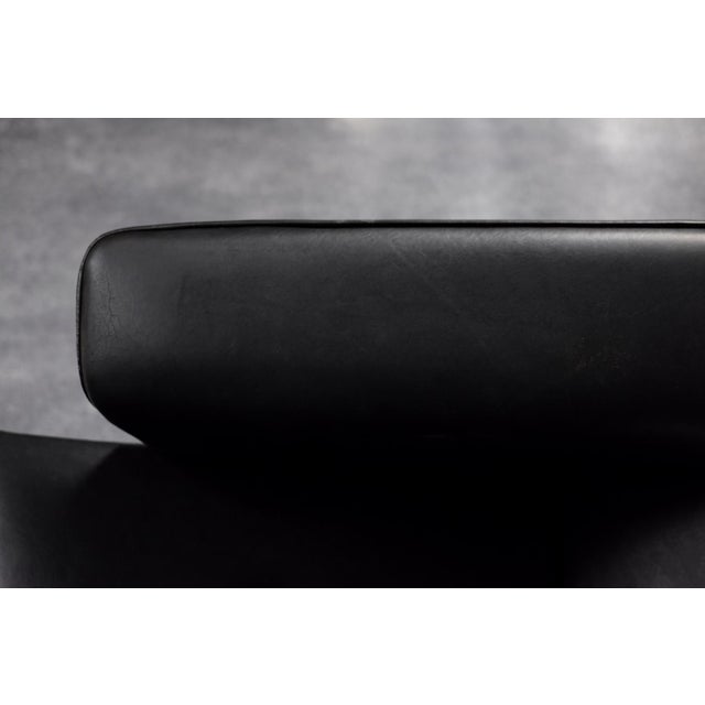 Mid-Century Modern Danish Black Leather Lounge Chair by Georg Thams for A/S Vejen Polstermöbelfabrik, 1960s For Sale - Image 16 of 18