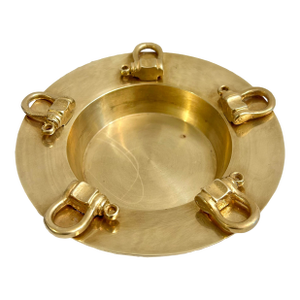 Mid to Late 20th Century Solid Brass Nautical Ashtray