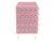 Italian Pink Murano Glass and Brass Two-Door Cabinet with Bubble Details by Justfurnituress For Sale - Image 4 of 5