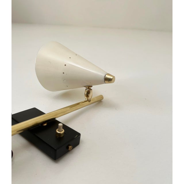 Cream Mid-Century Sconces, 1950s, Set of 2 For Sale - Image 8 of 9