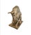 Austin Productions Bull Sculpture, 1968 — Brutalist Mid-Century Modern, Gold Finish For Sale - Image 10 of 12