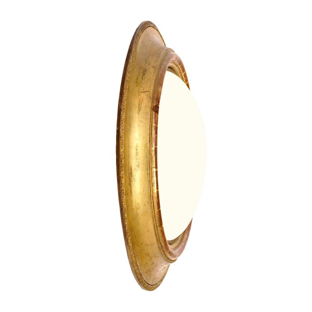 French French Antique, Convex “Sorciere” Mirror, Circa 1920 For Sale - Image 3 of 9