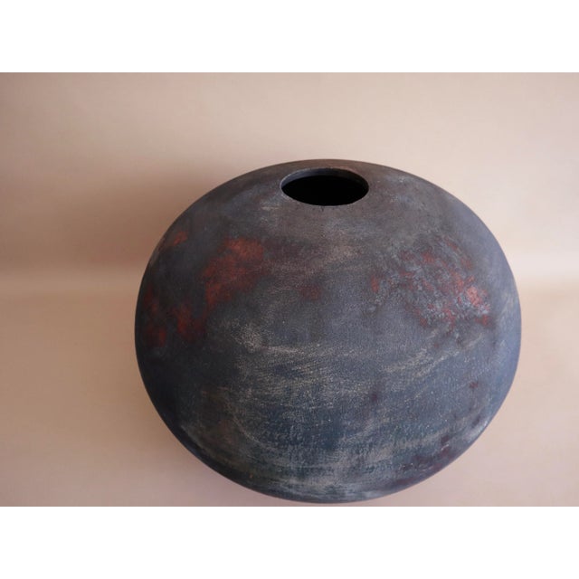 Japanese 1990s Raku Vessel by Jeffrey Perkins For Sale - Image 3 of 5