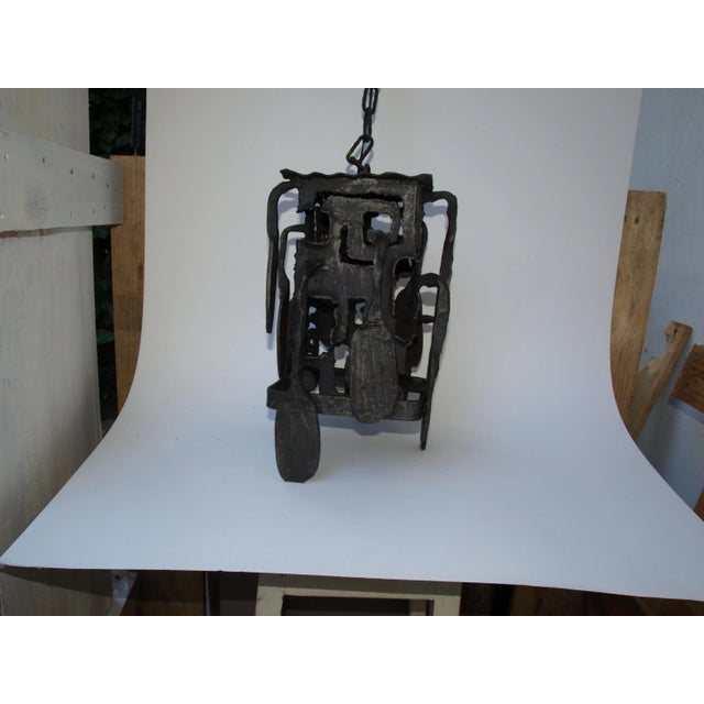 Brutalist Chandelier by Gianfranco Romagna, 1970s For Sale - Image 14 of 16