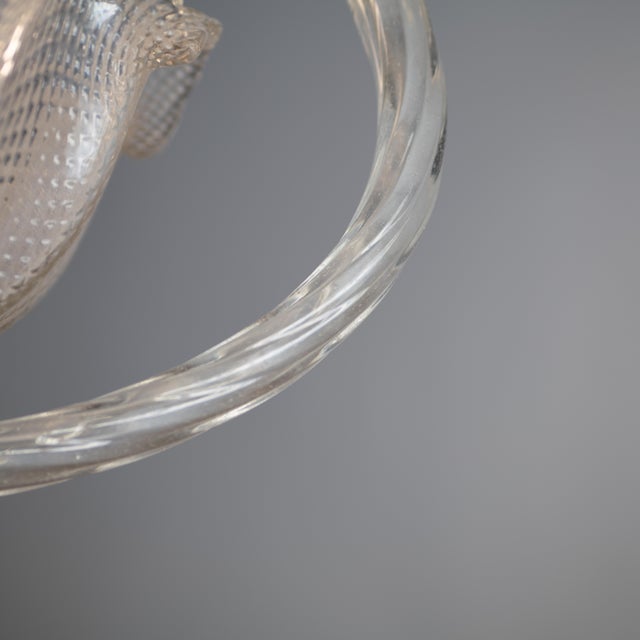 Vintage Pendant Light in Murano Glass from Barovier & Toso, 1940s For Sale - Image 10 of 14