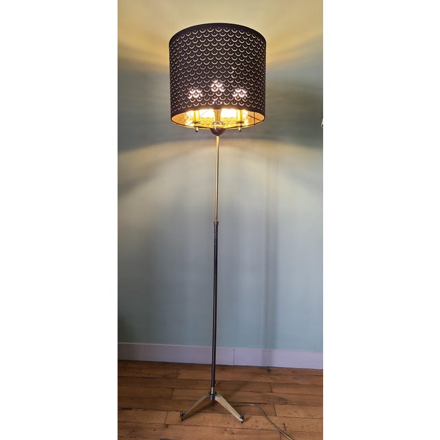 Mid-Century Floor Lamp from Maison Petitot, 1950s For Sale - Image 12 of 12