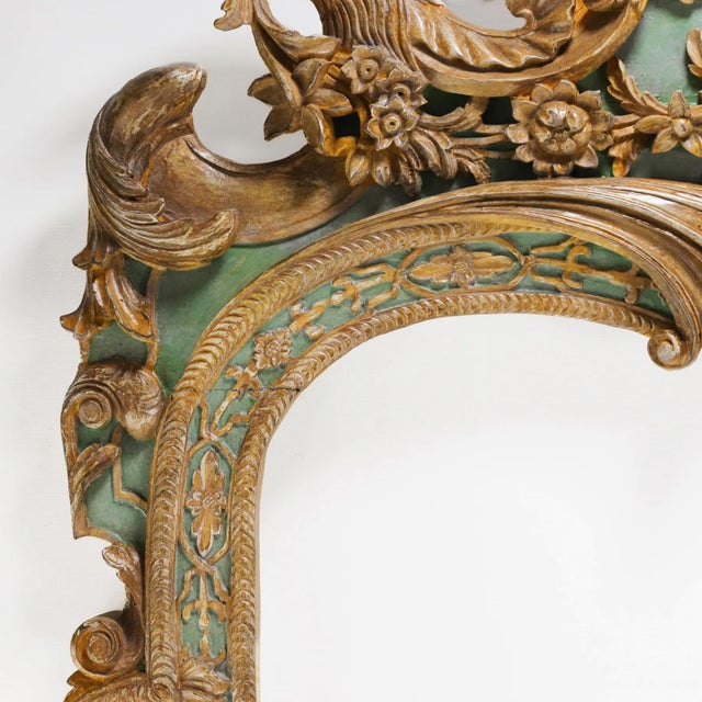 Late 20th Century A Vintage, Hand-Carved French Rococo Revival Style Wall Mirror For Sale - Image 5 of 12