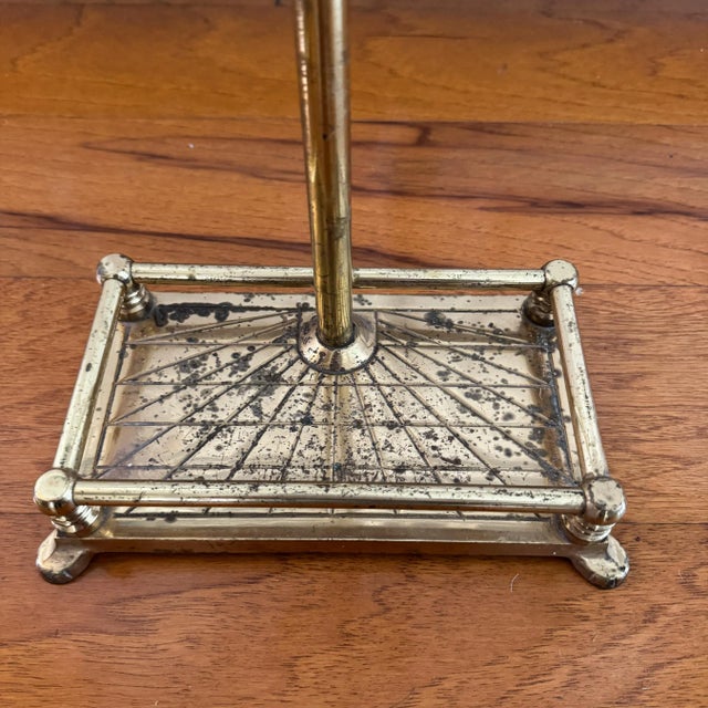 Metal Vintage Brass Mallard Duck Fireplace Tool Set: 5-Piece Figural Fire Tools For Sale - Image 7 of 10