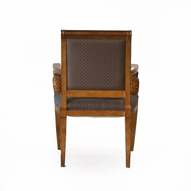 1990s 20th Century French Art Deco Armchair For Sale - Image 5 of 13