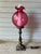 Vintage Cranberry Pink Swirl Glass Tall Electric Victorian-Style Parlor Lamp 28” Excellent condition. No chips, cracks, or...