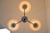 Gold Mid-Century Chandelier, Czechoslovakia, 1950s For Sale - Image 8 of 14