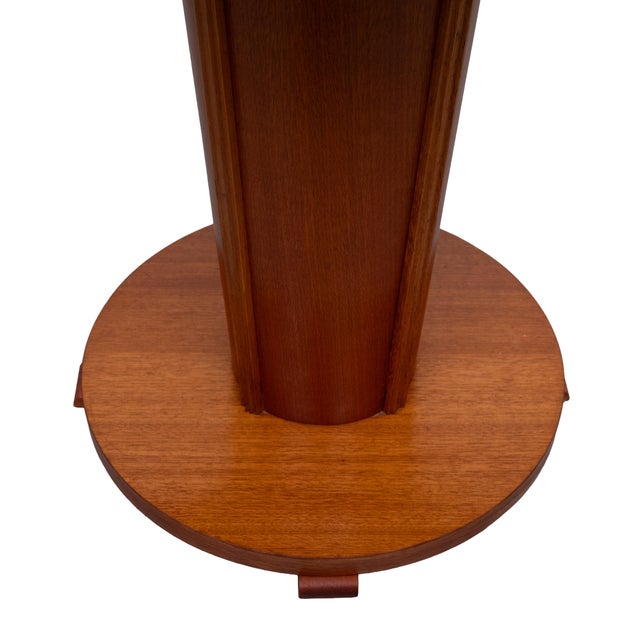 1930s Dutch Art Deco Amsterdam School Round Center Table, 1930s For Sale - Image 5 of 8