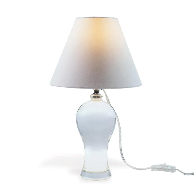 Port 68 Bari Plum Crystal 15" Mini Lamp, Clear For Sale - Image 4 of 5