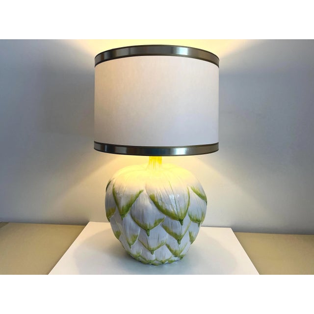 1960s Italian Artichoke Lamp by F Cooper For Sale - Image 6 of 18