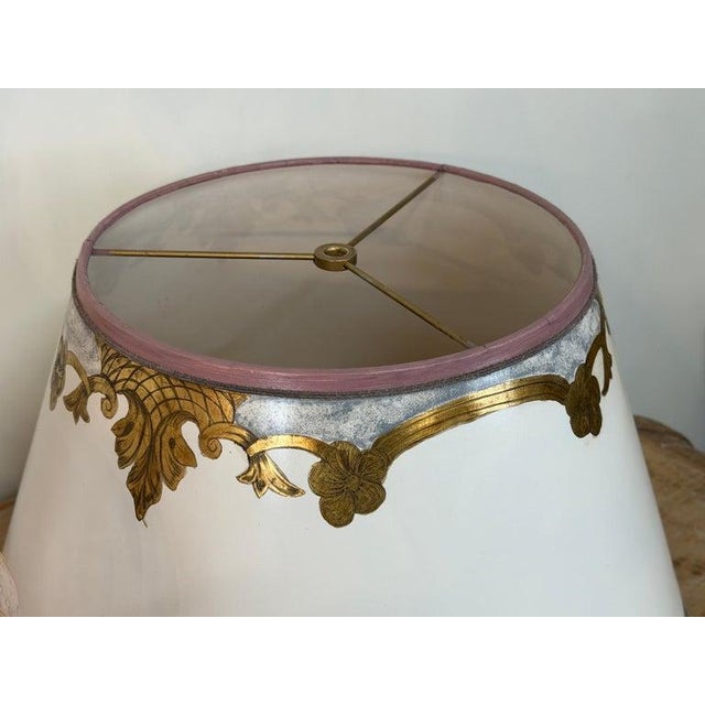 Mid 20th Century Murano Barovier & Toso Style Pink Bullicante Glass Table Lamps - a Pair For Sale - Image 4 of 18