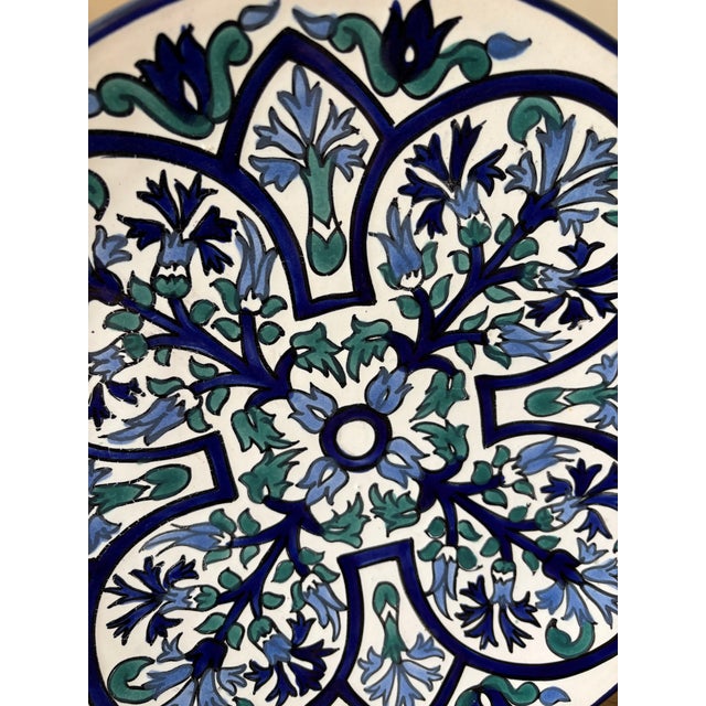 Mid 20th Century Highly Collectible Mid Century (1950’s) Tunisian Pottery With Artisian’s Stamp of Authenticity For Sale - Image 5 of 5