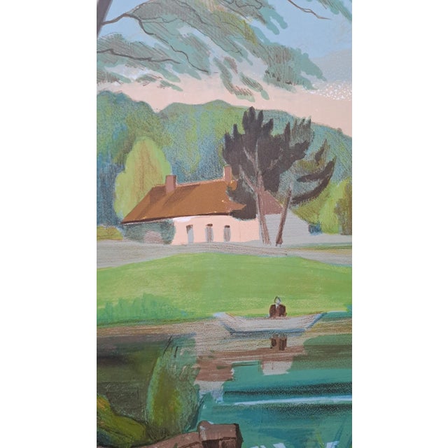 Maurice Mourlot, The Pond, Lithograph For Sale - Image 3 of 7