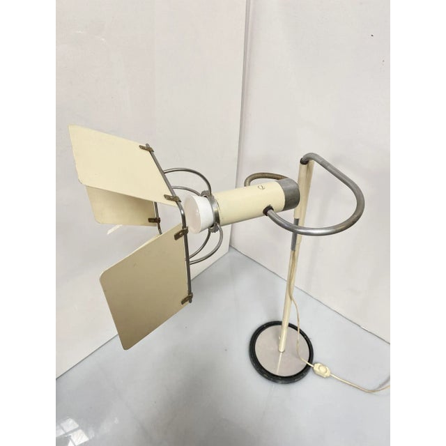 Postmodern 1970s Post Modern Italian Floor Lamp With Hollywood Style Barn Doors For Sale - Image 3 of 8