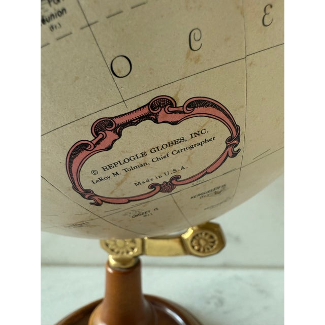 Tan VIntage Replogle 9" World Classic Series Globe For Sale - Image 8 of 10