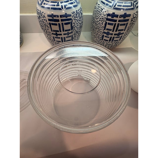 Vintage Lucite Ribbed Honeycomb Ice Bucket With Removable Insert For Sale - Image 13 of 13