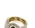 Diamond & Sapphire 18k Two Tone Gold Multi Row Snake Ring For Sale In Miami - Image 6 of 7