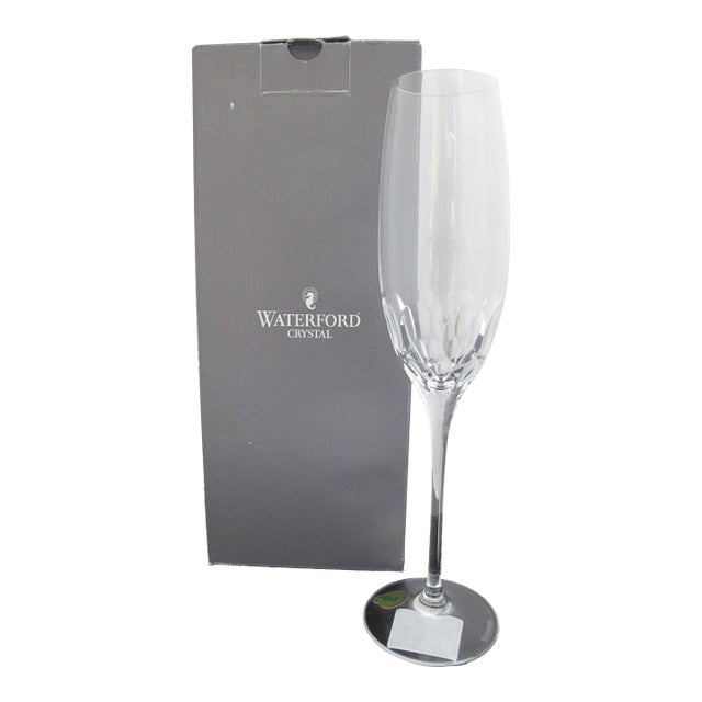 Waterford Crystal Crossroads Impression Champagne Flute Glass Original Box For Sale