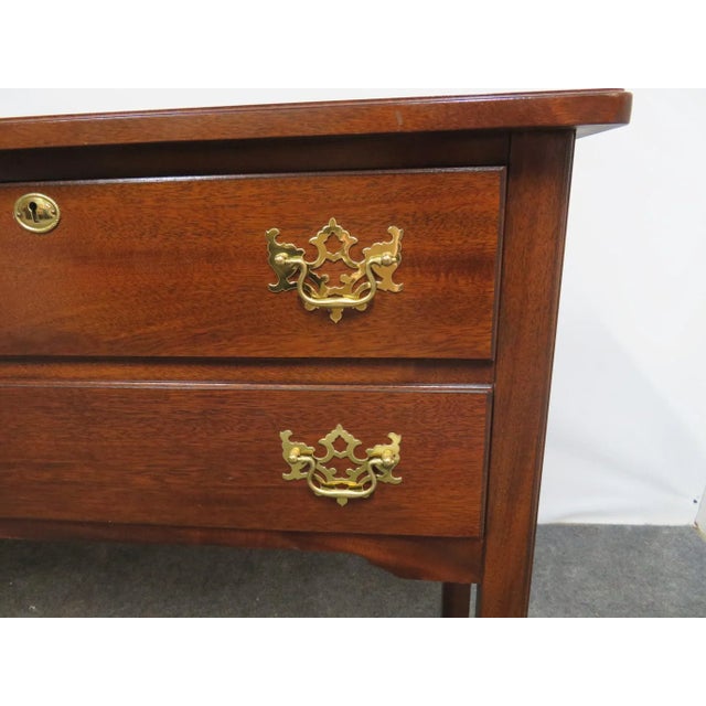 Chippendale Madison Square Chippendale Mahogany Banded Sideboard For Sale - Image 3 of 8