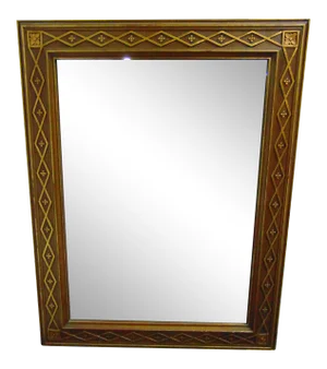John Widdicomb Italian Style Cherry Gilt Carved Mirror