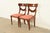 Baker Furniture Style English Regency Carved Mahogany Side Chairs or Dining Chairs, Pair For Sale - Image 13 of 13