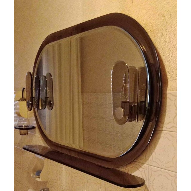 Space Age Bathroom Set in the style of Veca Arte Fontana, 1970s, Set of 6 For Sale - Image 3 of 11
