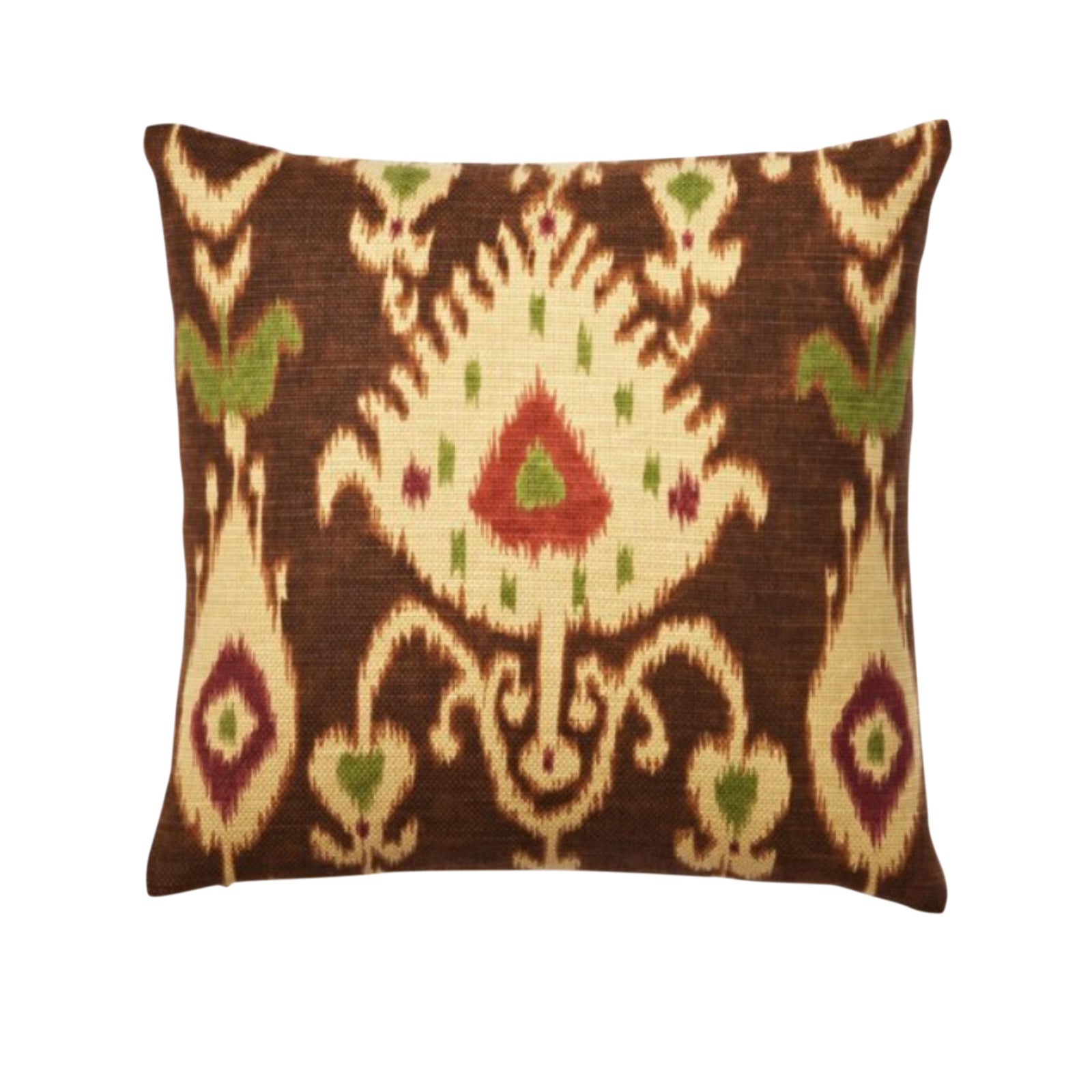 Dransfield & Ross Linen Ikat Pillow Chairish
