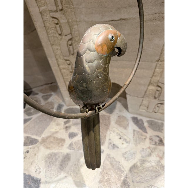 Sergio Bustamante Hanging Parrot Sculpture Arts Craft Mid-Century Modern For Sale - Image 11 of 16