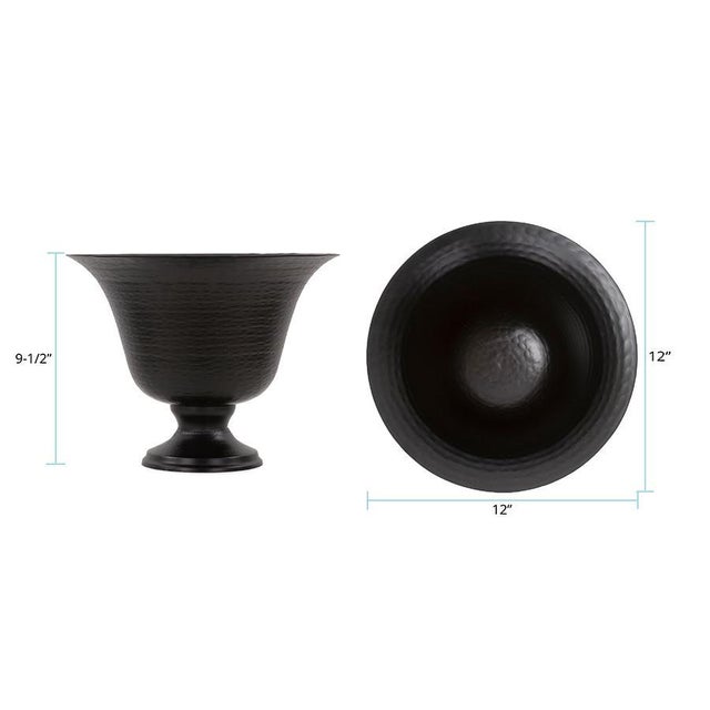 Hammered Em Dash Flared Deep Bowl- Medium For Sale - Image 10 of 10
