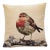 Winter Robin Woven Cushion With Feather Filler - 42x42cm (17"x17") For Sale