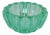 Art Deco Bowl in Green Moulded Glass by Pierre D'Avesn, 1940 For Sale