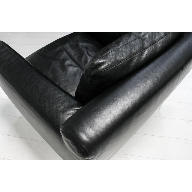 Harry Chairs in Black Leather by Antonio Citterio for B&B Italia, 1990s, Set of 2 For Sale - Image 9 of 14