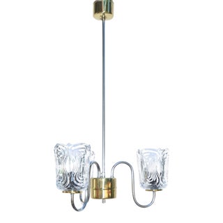 1970s Chandelier, Lidokov Type V201-1387, Czechoslovakia For Sale