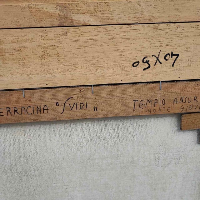 Textile Virgilio Guidi, Oil on canvas For Sale - Image 7 of 11